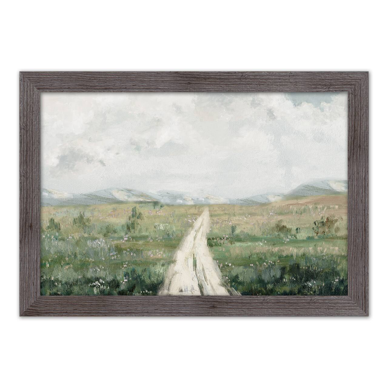 Calming Pathway Landscape Framed Print Wall Hanging